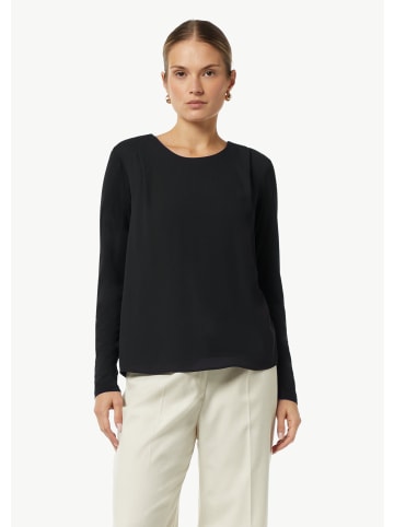 comma T-Shirt langarm in Schwarz