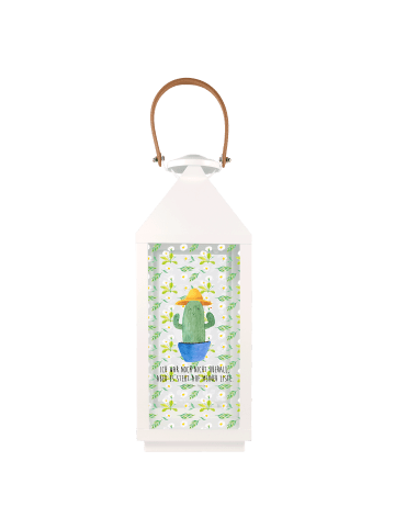 Mr. & Mrs. Panda Laterne Kaktus Hut mit Spruch in Transparent