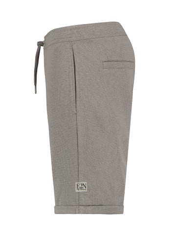 Eight2Nine Lässige Shorts Elastischer Bund Seitentaschen in Braun