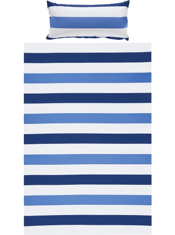 REDBEST Renforcé Bettwäsche in blau-weiß