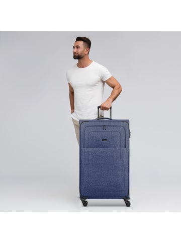 Redolz Essentials 12 4-Rollen Trolley XL 90 cm sehr groß Sondergröße in blue