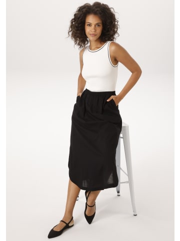 Aniston CASUAL Sommerkleid in schwarz-wollweiß
