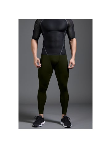 COFI 1453 Bruce 80 DEN Mikrofaser-Meggings Strumpfhose für Herren in Olive