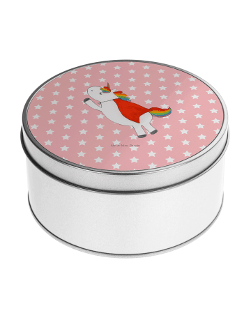 Mr. & Mrs. Panda Aufbewahrungsbox Einhorn Super ohne Spruch in Rot Pastell