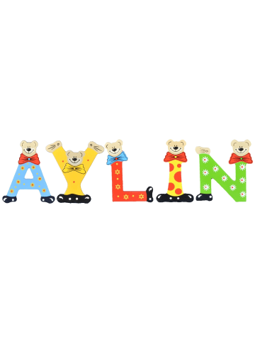 Playshoes Deko-Buchstaben "AYLIN" in bunt