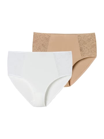 Schiesser Midislip Air Spitze in weiss-maple