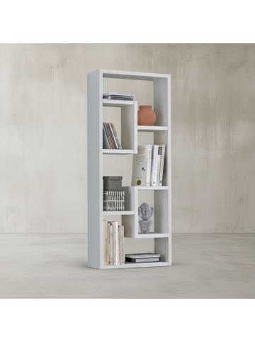 KADIMA DESIGN Wandregal 36x90x13,5 cm Holz Design Hängeregal modern, Wandboard in Weiß