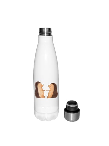 Mr. & Mrs. Panda Thermosflasche Igel Liebe ohne Spruch in Weiß