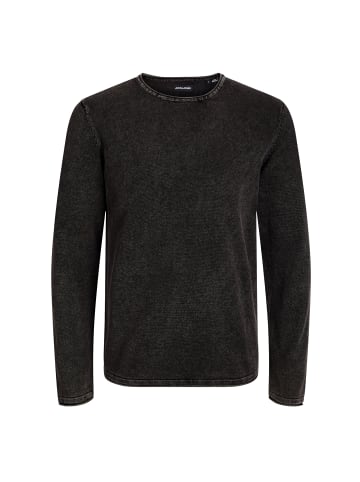 Jack and Jones Strickpullover JJELEO Knit Crew Neck in Anthrazit