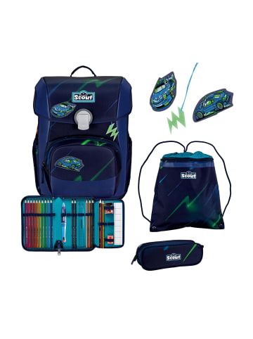 Scout Neo Exklusiv Superflash Schulranzen-Set 4-teilig in City Lights