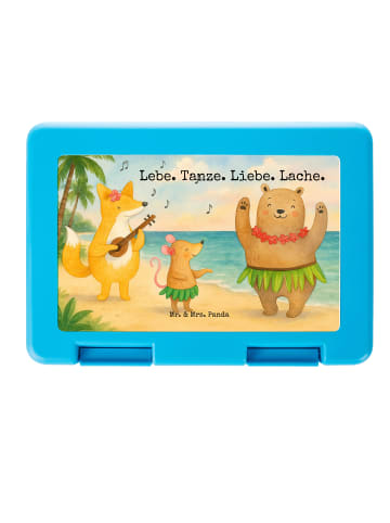 Mr. & Mrs. Panda Bentobox Waldtiere Aloha Design mit Spruch in Weiß
