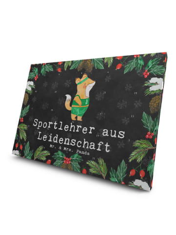 Mr. & Mrs. Panda Tee Adventskalender Sportlehrer Leidenschaft mi... in Kreidetafel