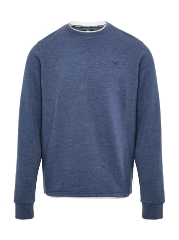 Threadbare Sweatshirt THB Fleece Crew Kisele in Denim Blue