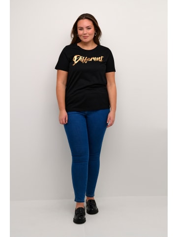 KAFFE curve T-shirt KCtiva in Black Different