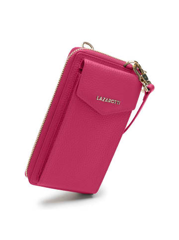 Lazarotti Bologna Leather Handytasche Leder 11 cm in hot pink