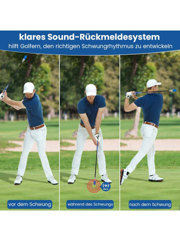 COSTWAY Golf Swing Trainer 80 cm in Blau