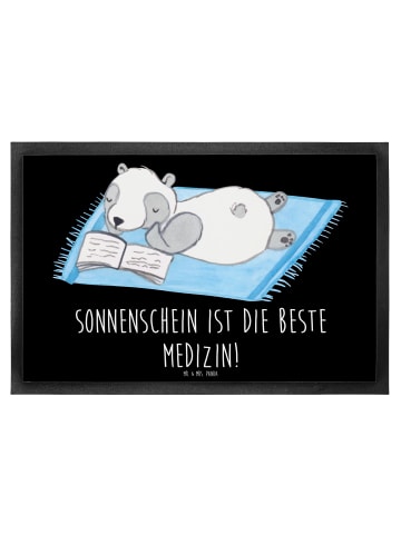 Mr. & Mrs. Panda Schmutzmatte Sommer Sonnenschein mit Spruch in Schwarz