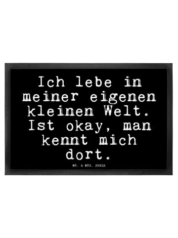 Mr. & Mrs. Panda fußmatte Ich lebe in meiner... mit Spruch in Schwarz