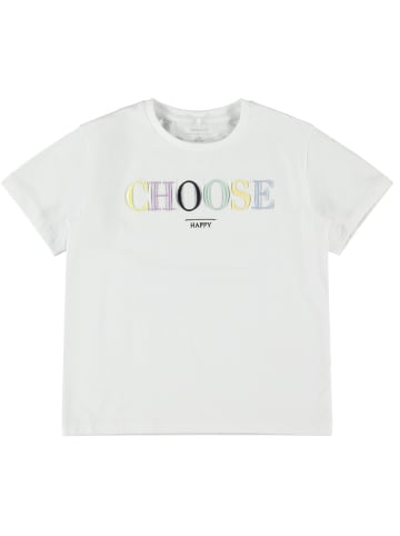 name it Mädchen T-Shirt für den Sommer in Weiß