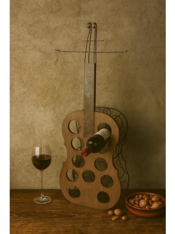 möbel-direkt Stand-Flaschenregal Musikinstrument in braun