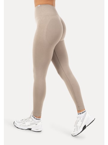 SMILODOX Leggings Timea Scrunch in Taupe