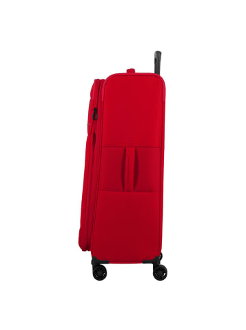 Jump Monthélys 4 Rollen Trolley 78 cm mit Dehnfalte red