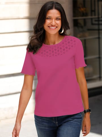 Sieh an! Kurzarm-Shirt in fuchsia