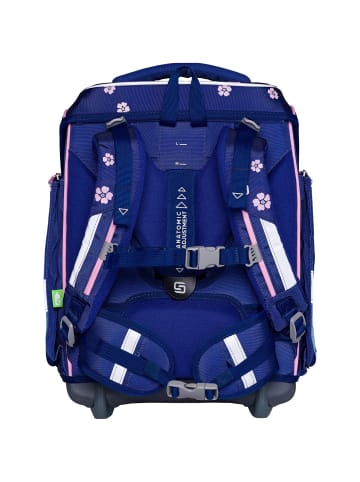 SCHNEIDERS Ergolite Schulranzen-Set 8-teilig in blue bloom