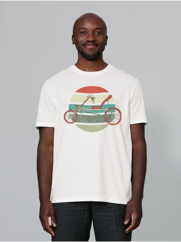 wat? Apparel T-Shirt Recumbent Bike in Off White