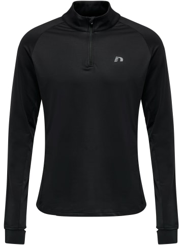 Newline Sweatshirt Mit Kurzem Reißverschluss Men Core Midlayer in BLACK