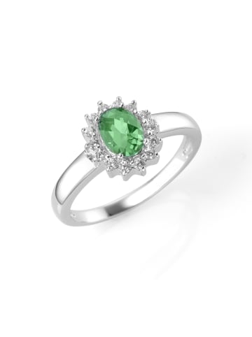 Smart Jewel Ring Mit Farbstein Und Zirkonia in Grün