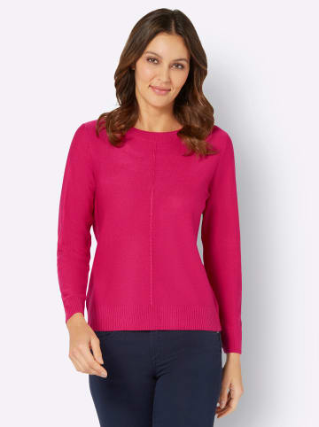 Sieh an! Langarm-Pullover in pink