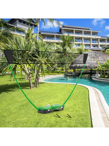 COSTWAY Badminton Netzständer in Grün