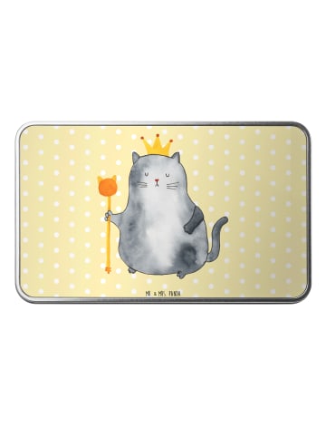 Mr. & Mrs. Panda Kaffeedose Katze König ohne Spruch in Gelb Pastell