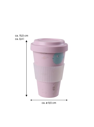 Stoneline Kaffeebecher to-go aus rPET, 400 ml, rosé in Rose