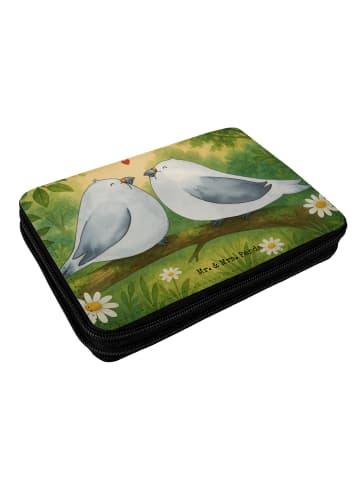 Mr. & Mrs. Panda Etui Turteltauben Liebe Design ohne Spruch in Weiß