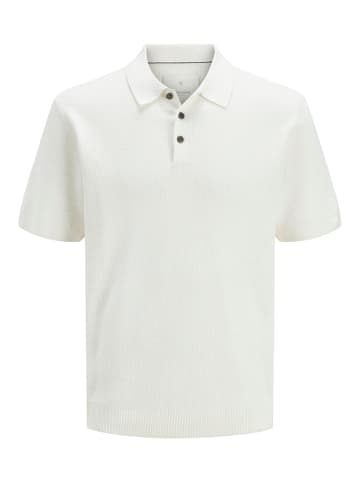 JACK & JONES PLUS Poloshirt in Cloud Dancer