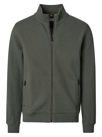 Redmond Sweatjacke Basic in Dunkelgrün