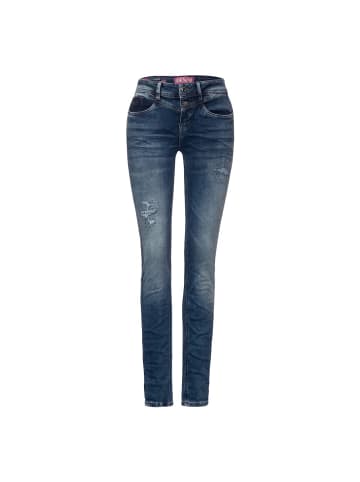 Street One Jeans in destroyed indigo wash