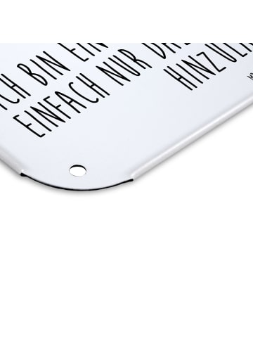 Mr. & Mrs. Panda Retro Blechschild Robbe Lachen mit Spruch in Weiß