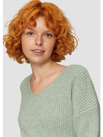 QS Strickpullover langarm in Grün