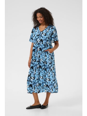 Kaffe Kleid KAjessi Loose fit in Blue Graphic Flower