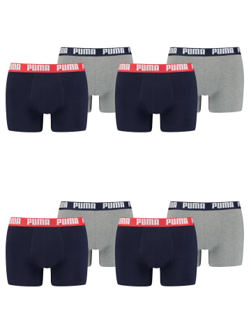 Puma Boxershorts PUMA BASIC BOXER 8P in 036 - Blue / Grey Melange