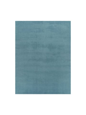 Tara Carpet Kurzflorteppich Fiona Uni in New Hellblau
