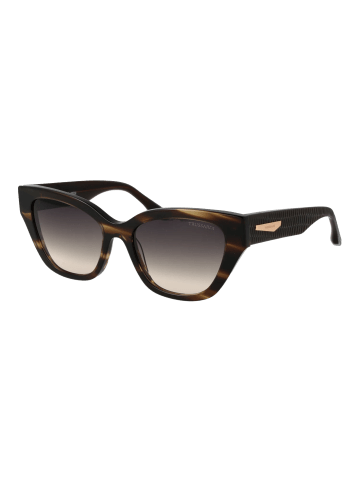 Trussardi Frauen Sonnenbrille Katzenauge Braun