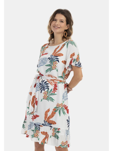 Albee Women Kleid in Wollweiss Mehrfarbig