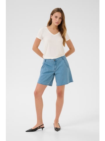CULTURE Shorts CUrenny Relaxed fit in Light Blue Denim