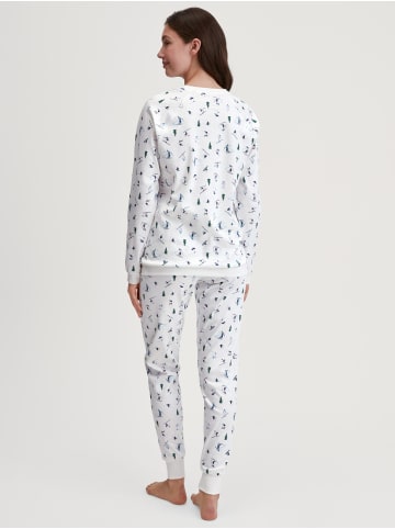 Calida Pyjama in star white