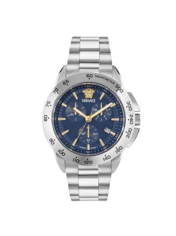 Versace Quarzuhr für Herren in silber