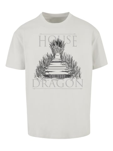 F4NT4STIC Heavy Oversize T-Shirt House Of The Dragon Throne in lightasphalt